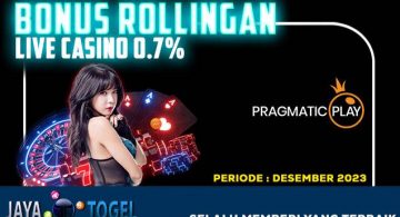 BONUS ROLLINGAN PRAGMATIC PLAY 0.7% - LIVE CASINO